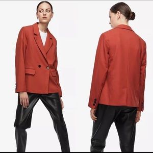 Anine Bing burnt orange blazer